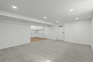 Living room and second kitchen