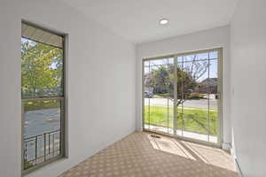 Entry into laundry/mud room