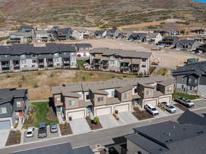 Aerial view of residential area