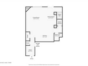 View of floor plan / room layout