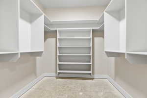 View of spacious closet