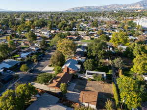 View of property location with a mountainous background and nearby suburban area