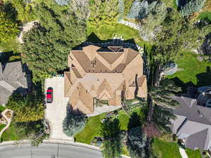 View from above of property