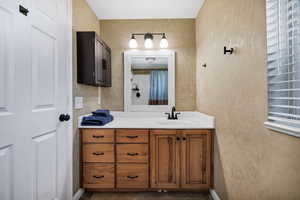Bathroom featuring vanity