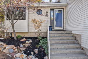 Front entrance to property