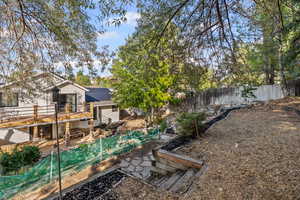 View from top tier of backyard