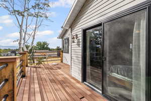 Private balcony off primary suite with amazing views