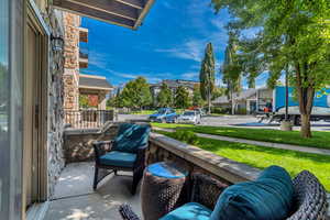 Balcony with a residential view