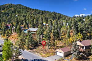 View from above of property