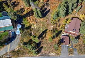 View from above of property