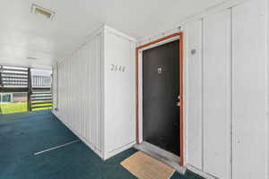 View of exterior entry