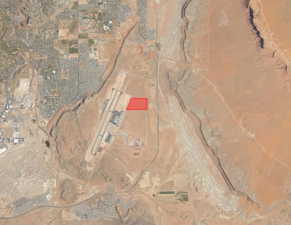 Aerial map of property and surrounding area