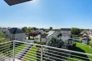 Balcony with a residential view