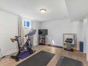 Workout room/ can be used as a bedroom, art studio or office. Access is through the basement bedroom.