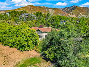 Something hidden in the foothills with trees all around and mountain views that never get old