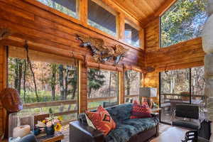 Sunroom off the kitchen