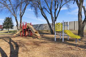 View of community jungle gym