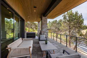 View of patio / terrace with an outdoor hangout area