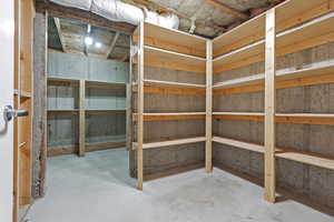 View of storage area