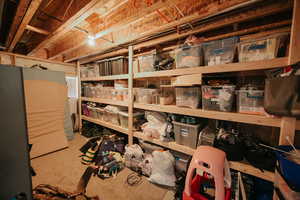 View of storage area