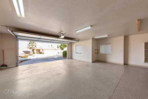 Garage with baseboards