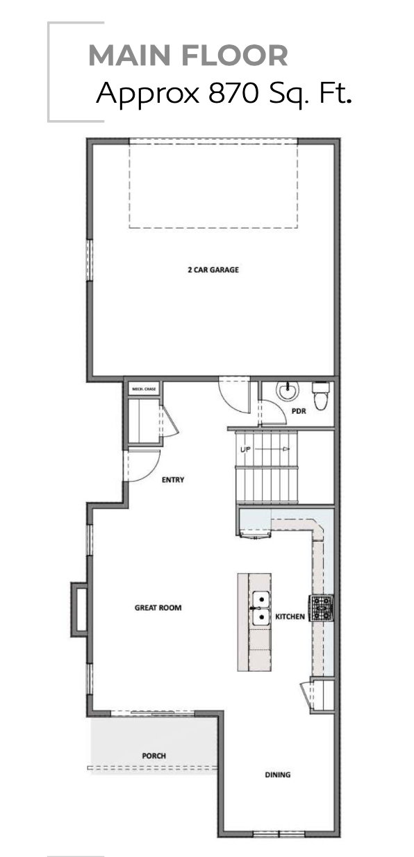 Main level floor plan