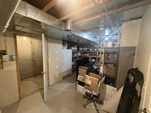 Mechanical Room w/ large warm storage room