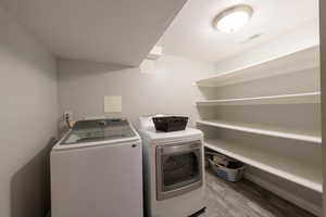Laundry and storage area