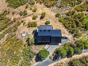 View from above of property