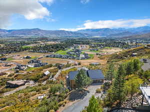 Drone / aerial view of mountains