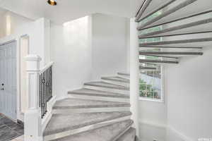Amazing staircase at entry