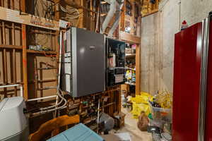 Utilities with water heater and expansive boiler system