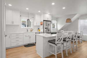 Additional living area above the garage