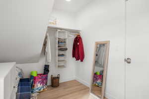 Additional living area above the garage