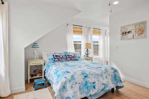 Additional living area above the garage