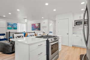 Additional living area above the garage