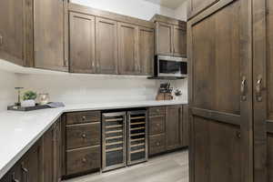 Wine cooler in Butler Pantry.