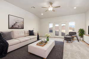 Great space for a game room, spacious TV room, ping pong table, anything goes. (virtual staging)