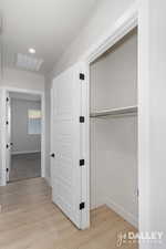 View of front hallway closet