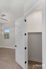 View of bedroom closet