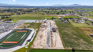 Aerial view of subdivision