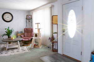 Entrance foyer with LVP flooring