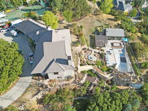 Aerial view of property and surrounding area