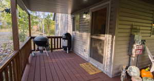 Covered Deck with area for grilling