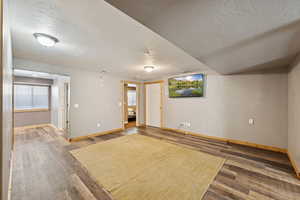 Lower Level Family Room. LVT Flooring, Separate Bar/Dining/Lounge. Large Storage Closet