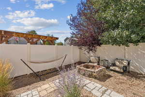 Stone and Paver with Fire Pit