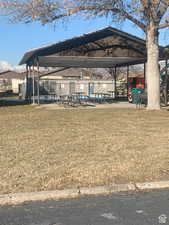 Surrounding community featuring a patio area and a mountain view