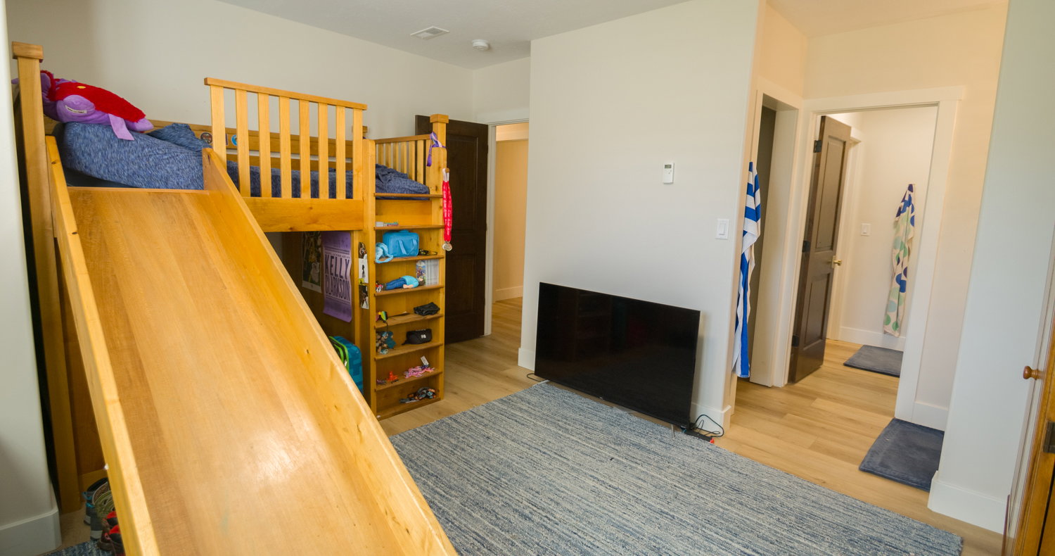 Bedroom featuring light wood-style floors