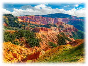 View of mountain background