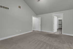 Vaulted master suite